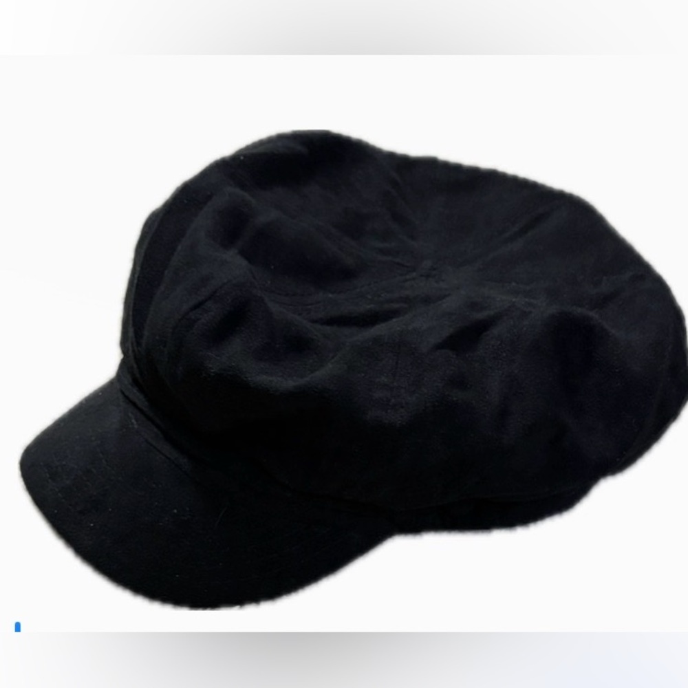 Black Newsboy Cap